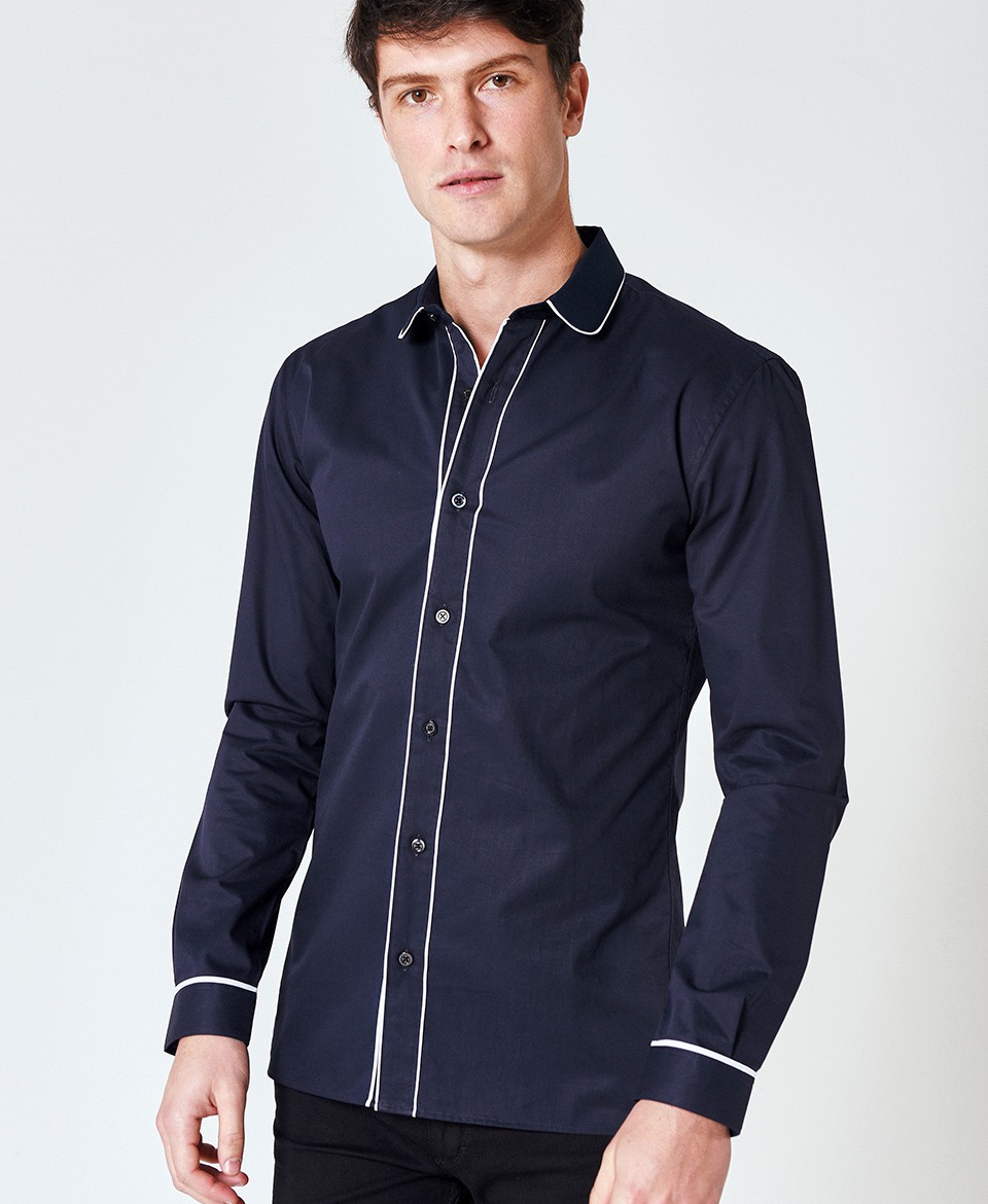 OEM ODM Men High Quality Bulk Shirt 2019 Factory Wholesalers, New Design Men Blue Shirt