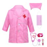 Eco Friendly OEM Service Kids Doctor Costume Kids Cosplay Lab Coat