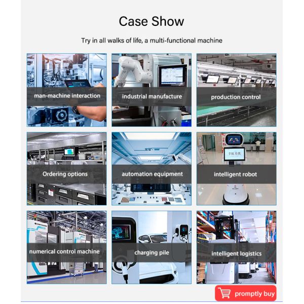 21.5 Inch Touch Screen Industrial Panel Pc Desktop With Intel I3 I5 I7 Processor CPU All in One Pc Touchscreen