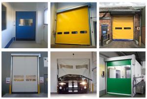 Wholesale Heavy Duty Steel Structure Rapid Roller Zipper Doors with Thermal Insulation Automatic PVC Fabric Flexible from china suppliers