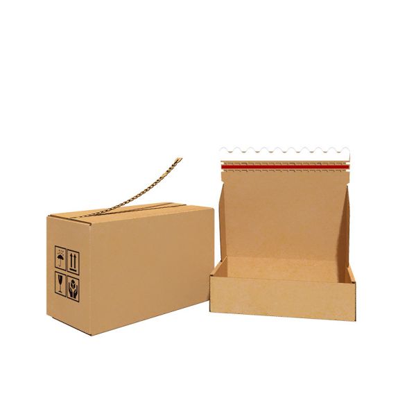 Airplane Zippered Cardboard Packaging Box Custom Shipping Boxes Tear Off Courier Box