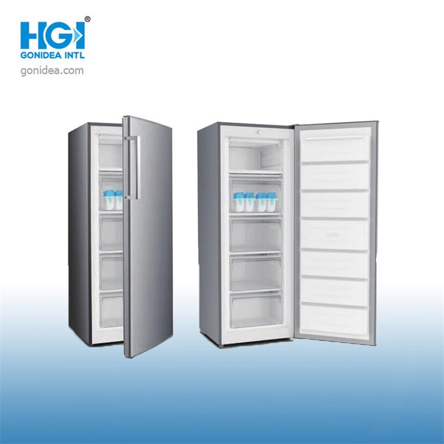 Electronic Control Defrost LED Single Door Display Fridge Upright