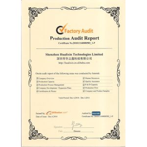 Hualixin Technologies Limited Certifications