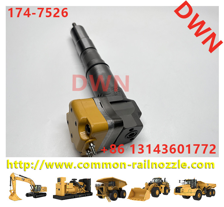 3412E Engine Excavator Oem Common Rail Fuel Injectors 174-7526 1747526 20R-0758 20R0758