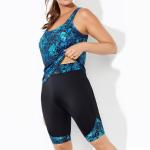 Swimwear Plus Size Tankinis Camisole Shorts 2 Piece Swim Suits Printed Women