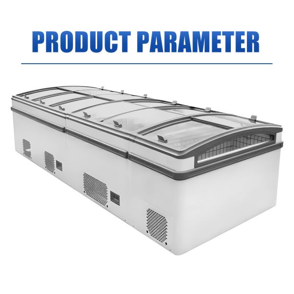 ETL Gas Station & Mini Store Two Sides Open Island Freezer