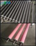 Non Sticking Plastic Film Rollers Banana Rubber Guide Roller UV Resistance