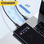 Aluminum Alloy Data Charging Cable USB C To USB A 100W 7A ESSAGER ES-X45 Series