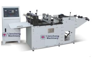 Wholesale PVC label sleeve water bottle production line LC-350C High speed cutting machine Perforation(horizontal+vertical) from china suppliers