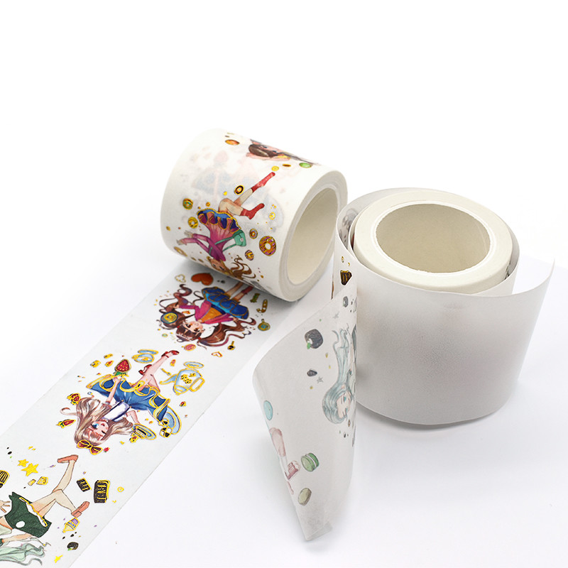 Waterproof Custom Cheap Professional Printed Resistant Gold Foil Washi Paper Tape