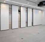 Wooden Operable Modular Acoustic Room Dividers For Ballroom 85 Mm Width