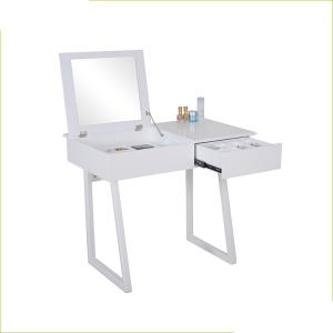Wholesale Bedroom Two Felt Lining Drawers 3mm Mirror Wooden Dressing Table from china suppliers