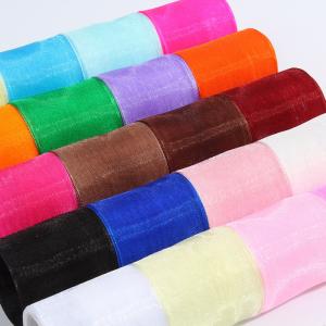 Wholesale 2.5cm Polyester Organza Ribbon for DIY bows or Wedding Decoration or Cake Wrapping from china suppliers