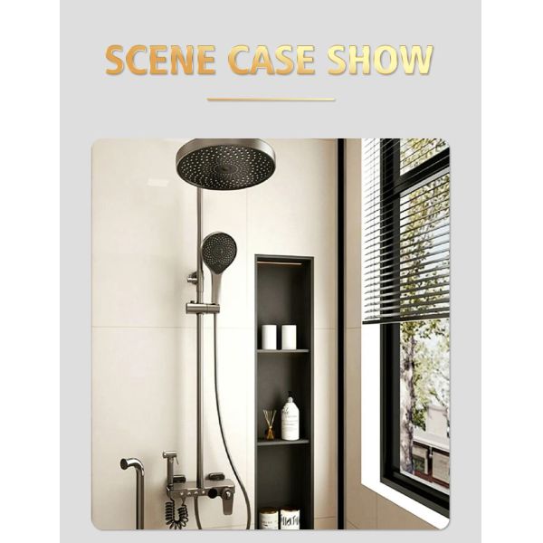 Mirror Stainless Steel Niche Wall Decor 2mm Board Metal Shower Niche For Hotel Bathroom