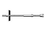 Tensile Load 530kN Torsion Strength 560Nm H45S Fiberglass Anchor Bolts