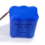 4.5V LR6 Alkaline Battery 3600mah 3S2P Alkaline Battery Pack