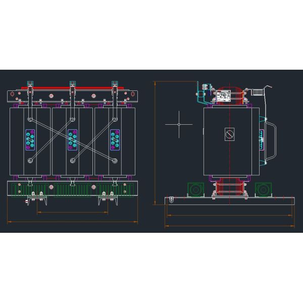 2500kva Cast Coil Transformer 22kv To 433v Dry Type Epoxy Resin Electrical Power Transformers