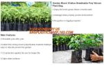 Outdoor Large Capacity Garden Gallon Waterproof Green Lawn PE Woven Waste Bags,