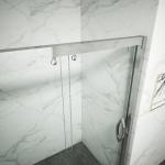 Hinged Bifold explosion proof Glass Shower Door