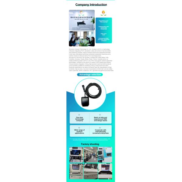 FT546CB GPS Receiver Module with UART R232 Output 3M Cable