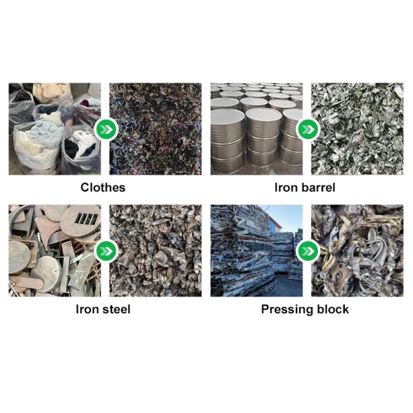 Plastic Scrap Double Shaft Shredder Machine with Large Capacity