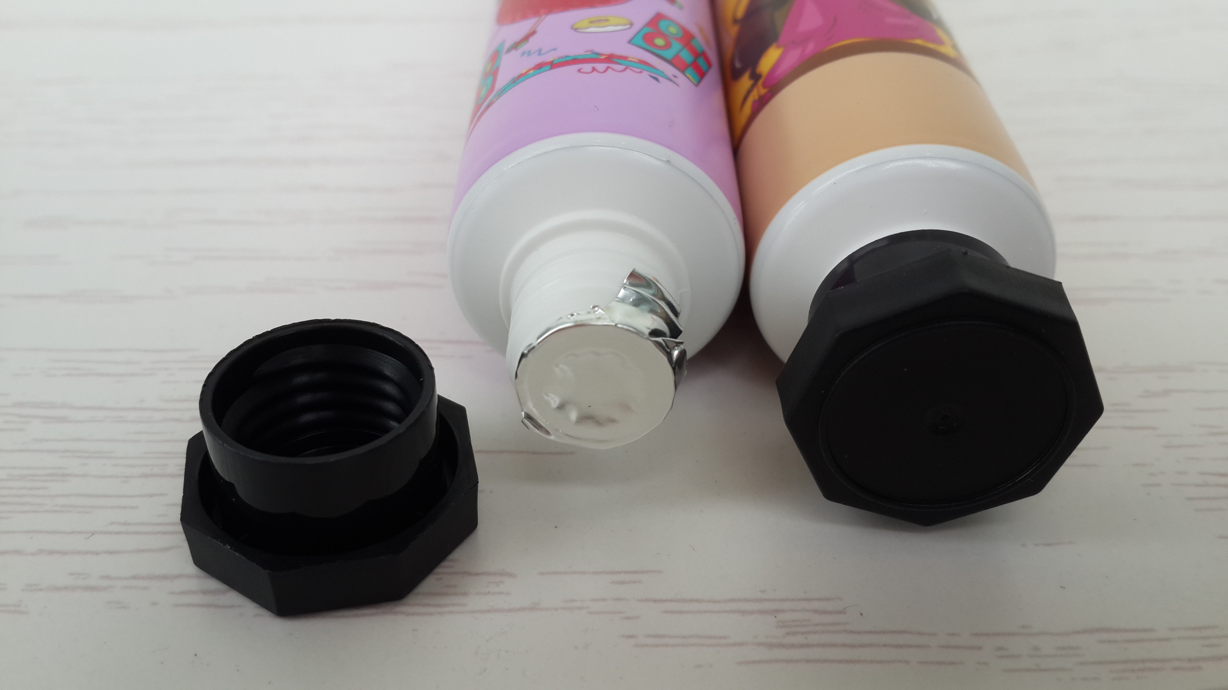 30g ABL Cosmetic tubes packaging Children Hands Cream Tube Small Diameter 8 Angle Cap