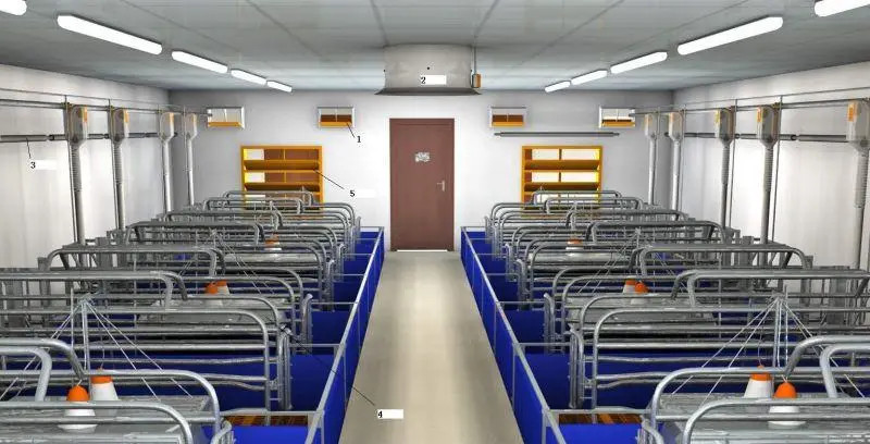 Pig Farm Equipment Farrowing Cage For Sow Delivery piglets