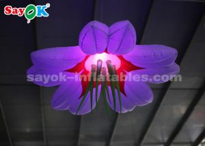 Wholesale Colorful 1.5m Inflatable Lighting Decoration / Blow Up Hanging LED Flower from china suppliers