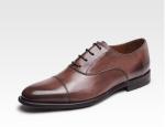 Bullock Business Men Brogue Shoes Genuine Leather Brown Lace Up Dress Shoes