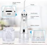 Portable Cordless Battery Operated Water Flosser 40 - 140PSI For Oral Care