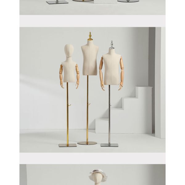 Fashion half body mannequins Abstract Dummy Torso Clothes Display children mannequin for display mannequin adjustable