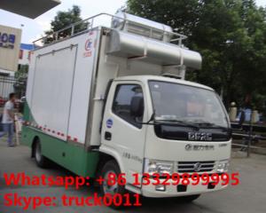 China 4x2 diesel 120hp mobile chinese food truck, dongfeng 4*2 LHD mobile kitchen vehicle, hot sale fast food truck for sale on sale