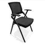 Armless Foldable Staff Ergonomic Office Chair With Metal Frame / Ergo Desk Chair