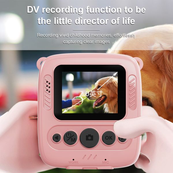 X11S Mini Dual Lens Kids Camera 1080P Bunny Cartoon Children Camera Adorable Toy Kids Selfie Digital Camera As Gift Prize
