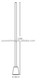 30000 Working Hours LED Floor Lamp Smart Modern Stand Design App Control 20 PCs/Ctn