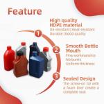500ml 1000ml Engine Oil Bottle One Shot Molding Fuel Oil Bottle
