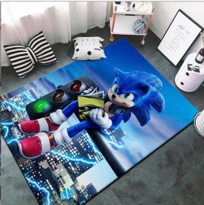 Wholesale Hedgehog Sonic Crystal Velvet Floor Carpets For Boy Bedroom from china suppliers