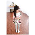 2016 Fashion Girl Colorful Kid's Dress long sleeve Floral Dancing Dress Prince