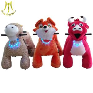 Wholesale Hansel Most popular plush electric animal scooters for shopping mall from china suppliers