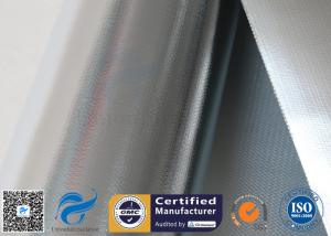 Wholesale Silver Coated Fabric 430G 0.43MM Twill Aluminium Foil Fiberglass Pipe Insulation from china suppliers