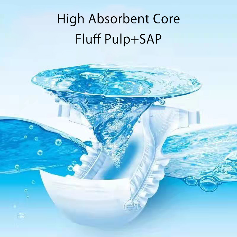 3D Leak Prevention Channel Anti-Leak ABDL Breathable Soft Adult Diaper for Distributor