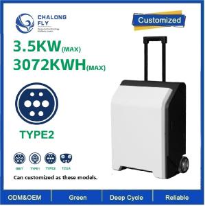 Wholesale CLF 3500w 3KWH Outdoor mobile power supply 220V, self-driving tour camping emergency photovoltaic panel energy storage solar charging trolley case from china suppliers