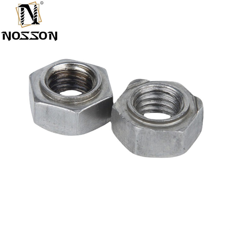 Nickel Plated Finish DIN929 Hex Weld Nuts M3-M16 for Heavy Industry Stainless Steel 304/316 GB Standard Alloy Steel