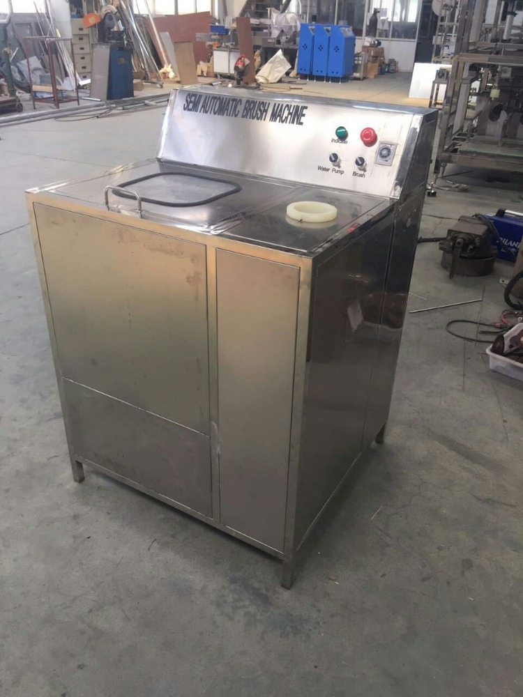 Function Semi Automatic 20L PET Drum Cap Removing And Washing Machine for Industrial