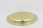 30cm Plates dinnerware big round metal steel plate multi color flower coating