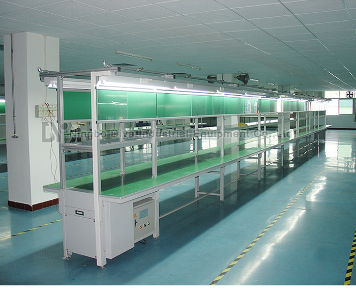 Anti Static Assembly Line Conveyor , HI Q Conveyor Belt System For Electronic Production