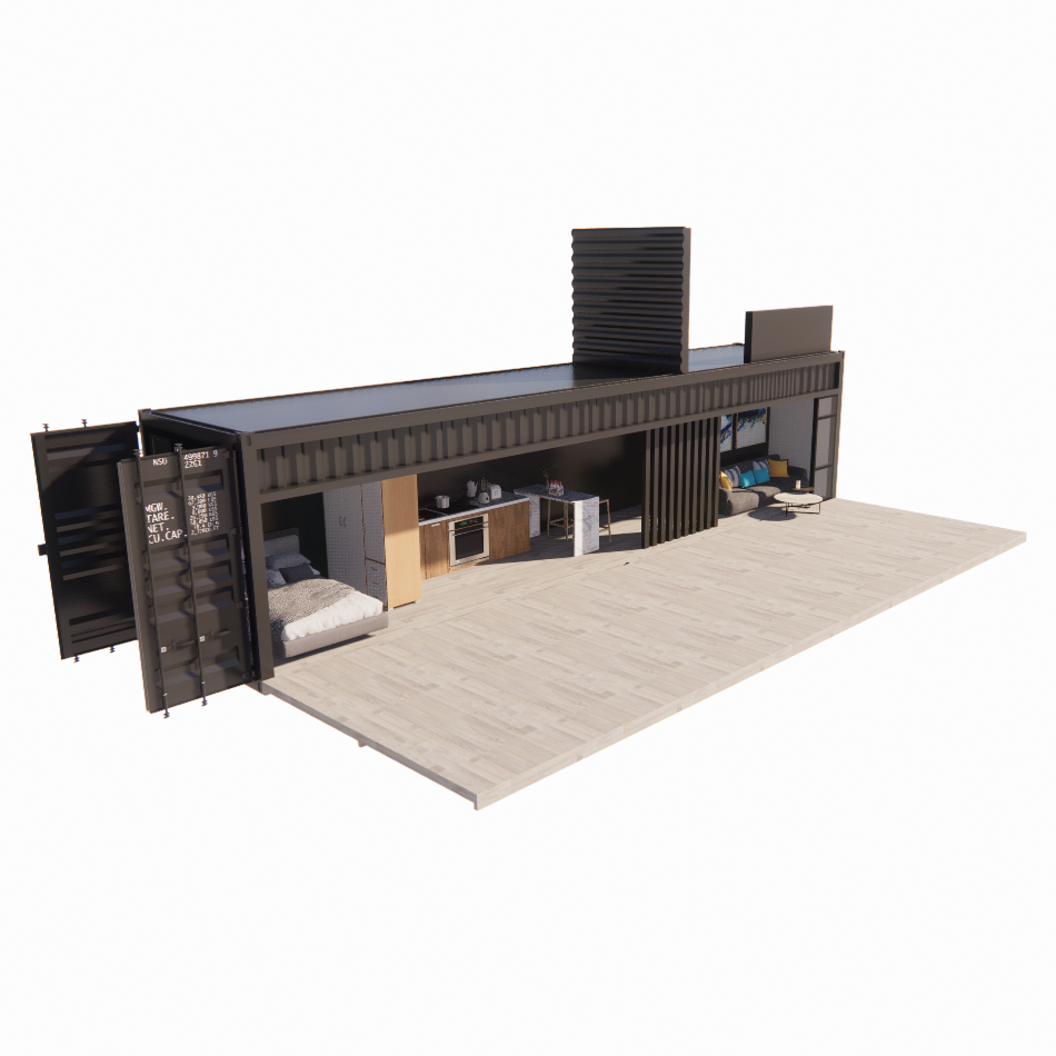 Wall 50/75/100mm Wave Sandwich Panel Portable House Mobile Homes Prefabricated Shipping Container Bar Aluminum Alloy Windows