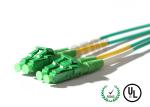 3mm Plastic Optical Fiber Cable Single Mode Plastic / Metal Housings