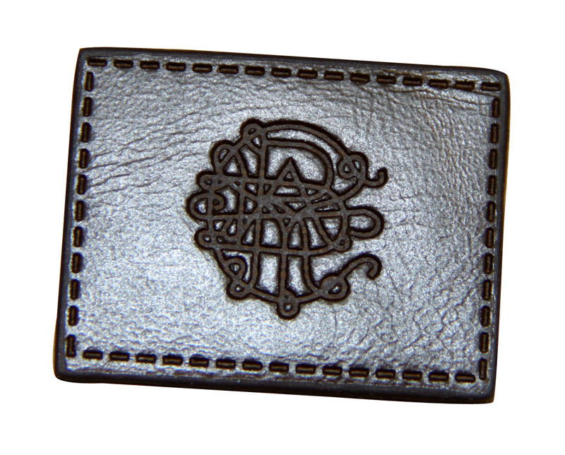 Black Garment, Suitcase Embossed Leather Patches, Label Patch For Men
