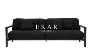 Wholesale European Modern Wooden Frame Cream White Fabric Sofa 3 Seater Couch from china suppliers